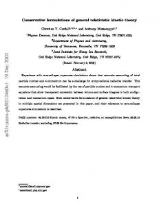 Conservative formulations of general relativistic kinetic theory