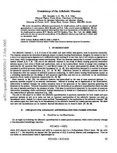 Consistency of the Adiabatic Theorem