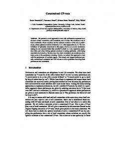 Constrained CP-nets - Semantic Scholar