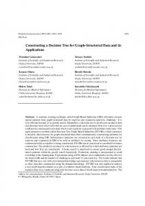 Constructing a Decision Tree for Graph-Structured ... - Semantic Scholar