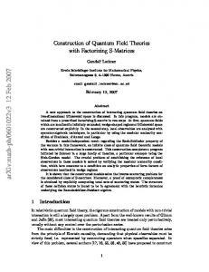 Construction of Quantum Field Theories with Factorizing S-Matrices