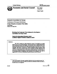 Consumer Price Indexes - IMF - unece