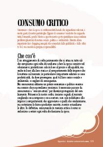 CONSUMO CRITICO - Diocesi di Cuneo