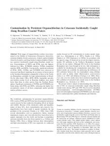 Contamination by Persistent Organochlorines in Cetaceans ...