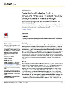 Contextual and Individual Factors Influencing ... - Semantic Scholar