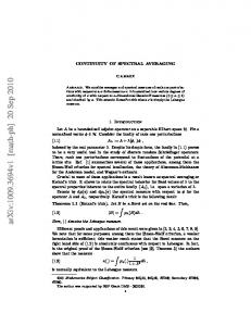 Continuity of spectral averaging