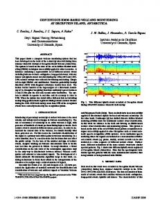 CONTINUOUS HMM-BASED VOLCANO MONITORING AT ...