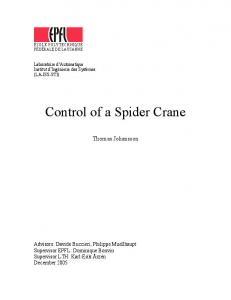 Control of a Spider Crane