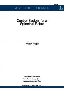 Control system for a spherical robot