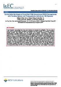 Controllable Synthesis of Core-Shell Bi@ Amorphous Bi2O3