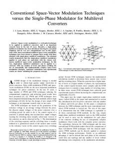 Conventional Space-Vector Modulation ... - Semantic Scholar