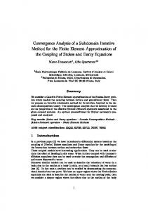 Convergence Analysis of a Subdomain Iterative Method for the Finite ...