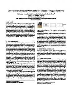 Convolutional Neural Networks for Disaster Images ...