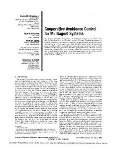 COOPERATIVE AVOIDANCE CONTROL FOR MULTIAGENT ...