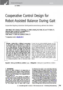 Cooperative Control Design for Robot-Assisted ... - Semantic Scholar