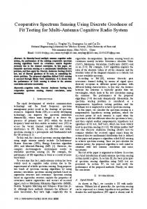 Cooperative Spectrum Sensing Using Discrete ... - IEEE Xplore