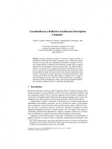 Coordination in a Reflective Architecture Description ... - Springer Link