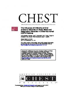 COPD Patients Respiratory Muscles in ...