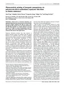 copolymer thin films on titania substrates