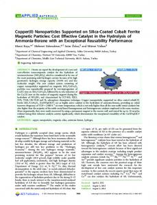 Copper(0) Nanoparticles Supported on Silica ... - ACS Publications