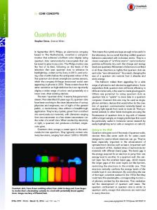 Core Concept: Quantum dots