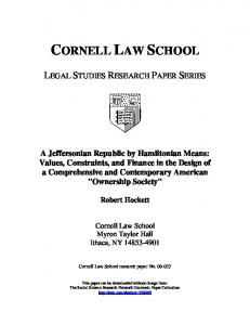 cornell law school - SSRN papers