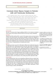 Coronary-Artery Bypass Surgery in Patients with Left ...