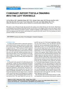 Coronary Artery Fistula Draining into the Left ... - Semantic Scholar