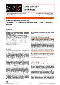 Coronary CT angiography