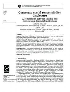 Corporate social responsibility disclosure - CiteSeerX