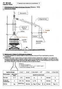 correction des exercices de revision - chimie