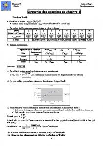 Correction des exercices du chapitre 3 - Physagreg