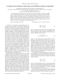 Correlation between Kolmogorov-Sinai entropy and self-diffusion ...