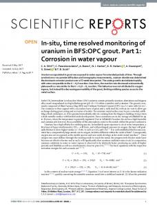 Corrosion in water vapour - Nature