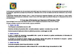 Corso base di formazione per Operatore di Protezione Civile