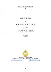 Corso di Meditazione per la Nuova Era