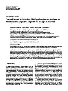 Cortical Source Multivariate EEG Synchronization Analysis on