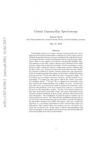 Cosmic Gamma-Ray Spectroscopy