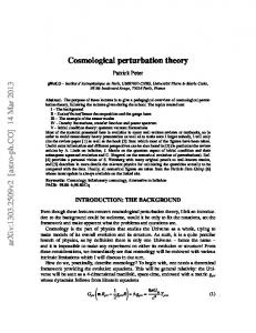 Cosmological Perturbation Theory