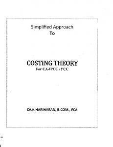 COSTING THEORY - Future CA's