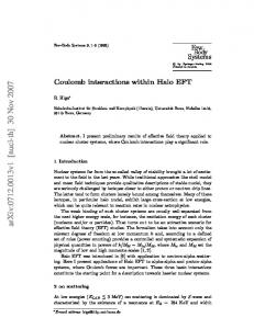 Coulomb interactions within Halo EFT