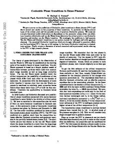 Coulombic Phase Transitions in Dense Plasmas