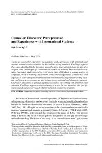 Counselor Educators' Perceptions of and Experiences ... - Springer Link