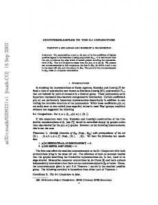 COUNTEREXAMPLES TO THE 0-1 CONJECTURE