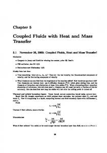 Coupled Fluids with Heat and Mass Transfer