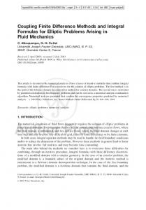 Coupling Finite Difference Methods and Integral Formulas ... - CiteSeerX