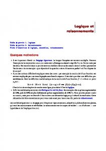 Cours : Logique et raisonnements - Exo7