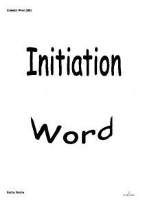 COURS word initiation - Cyber-base de Decize