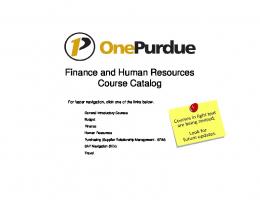 Course Catalog - Purdue University