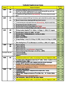 Courses - University of Calgary - Qatar